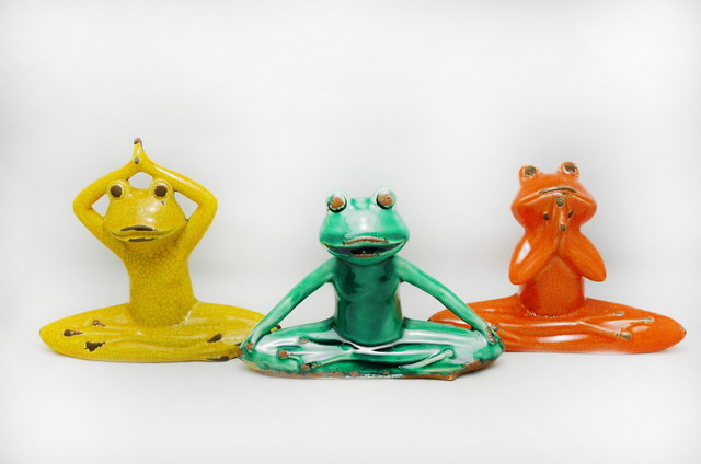 ceramic yuga frog, P1901311