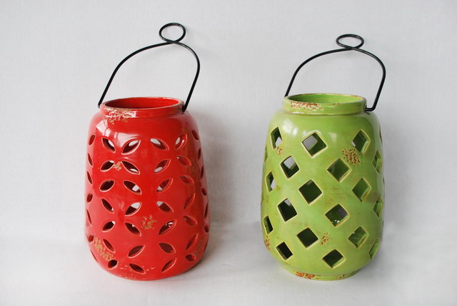 ceramic garden lantern, P1902220